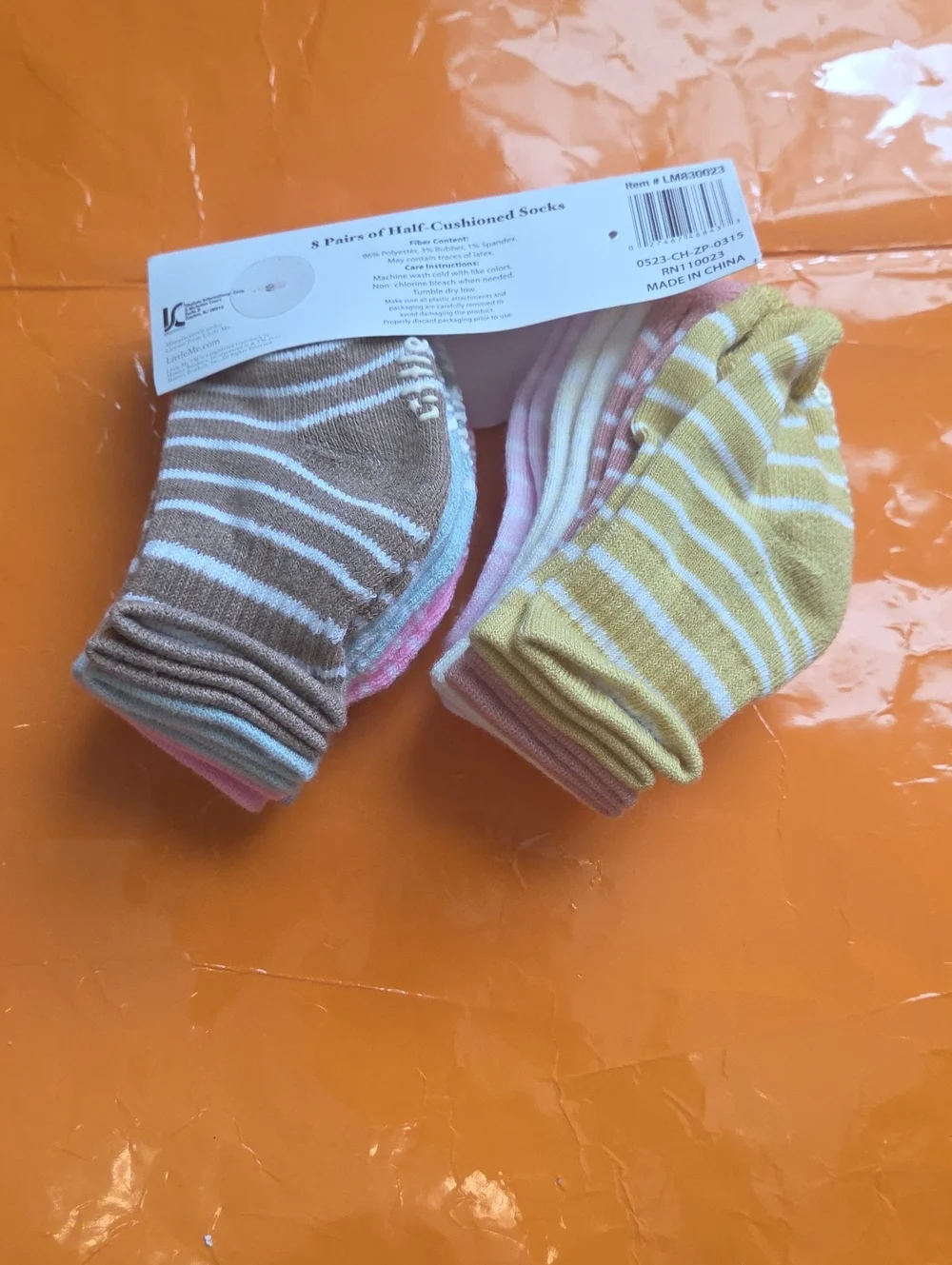 Nwt! Little Me Baby Gripper Socks 8pairs